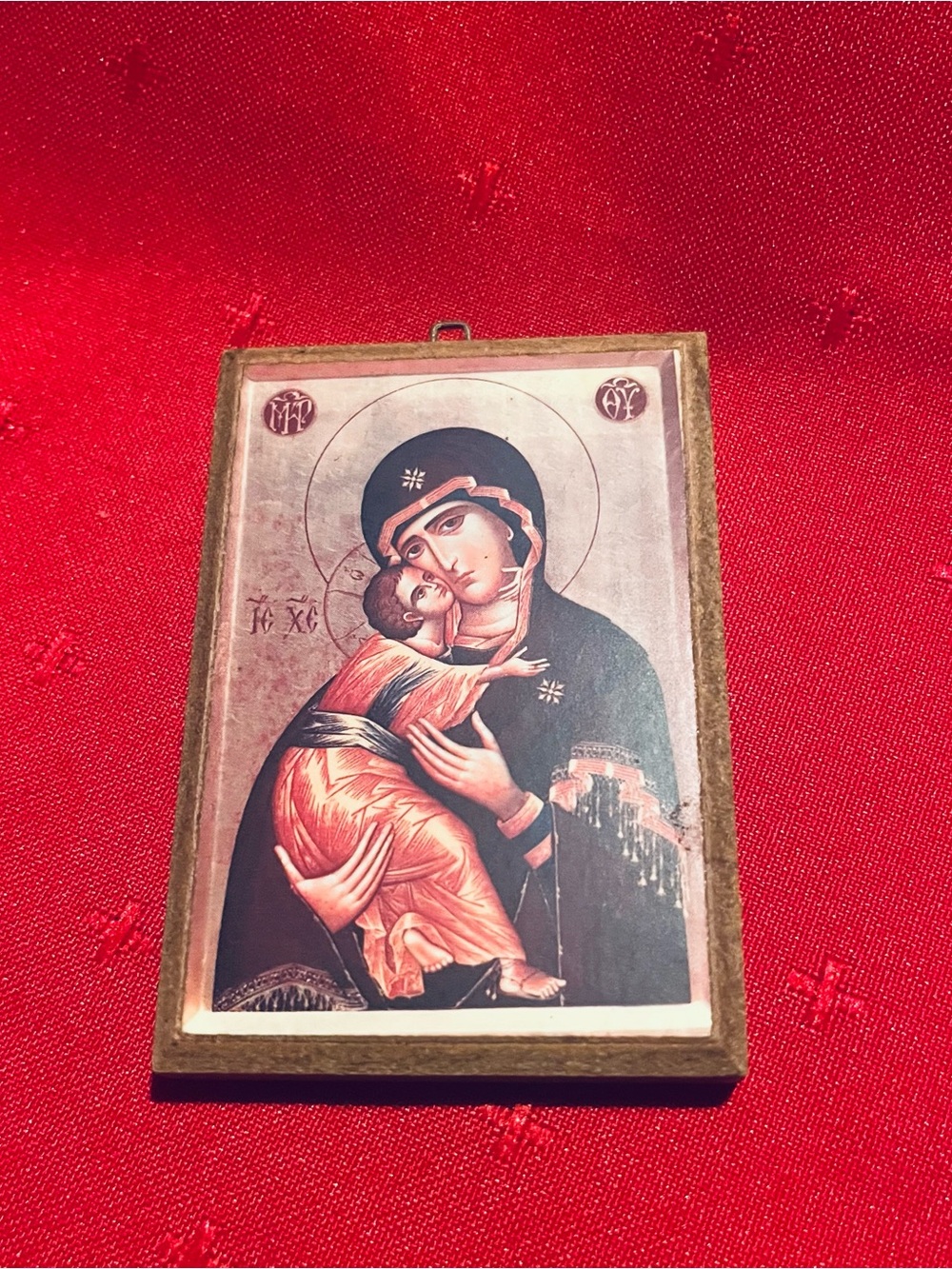 Hand-Painted Small Religious Icon - Picture 2 of 3